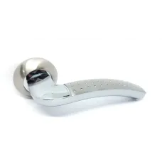 Ручка дверна  Кедр на кв. розетці HRoz-07.026-AL- SN/CP 47150