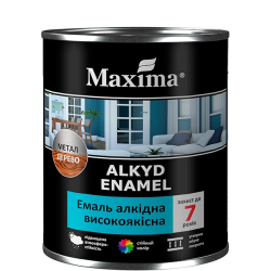 Емаль алкідна високоякісна горіхова Maxima 0.7 кг 33857 Україна