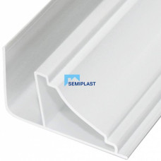 Плінтус під вагонку білий 8мм (за 1м) 19174