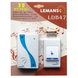 Дзвінок дистанційний LEMANSO LDB47 в розетку