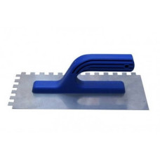 Терка нерж з пласт ручкою130х280мм зуб 8х8 Сталь 79812