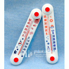 Термометр віконний Сніговик
