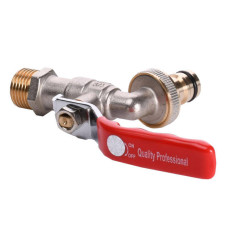 Кран пивний кульовий Professional 1/2 + конектор 27316