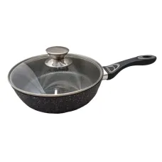 Сковорода антипригар. д24 Benson BN-482 з кришкою