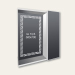 Шкафчик дзеркальний №13/3 LED (600х700) 159929