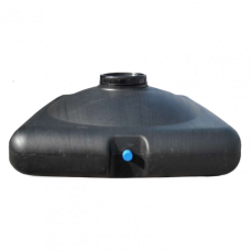 Бак для душа чорний 150л плоский Консенсус