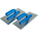 Терка нерж з пласт ручкою130х280ммзуб 10х10 Сталь 79850