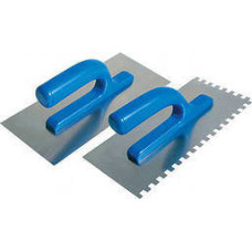 Терка нерж з пласт ручкою130х280ммзуб 10х10 Сталь 79850