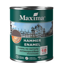 Емаль антикор молоткова 3в1 Maxima 0.75кг Бронза 33913