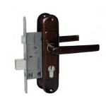 Замок врізний Тандем 3В-4 АМ сірийкорич. прав/лів