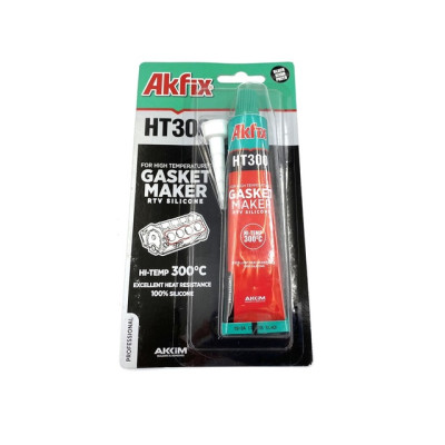 39003 Герметик силікон термо чорний Акфікс НТ-300 50гр блістер