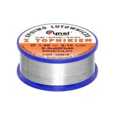 Припой  40гр на катушці Солдер 1.0мм 39398