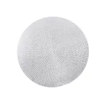 Серветка кругла сіра д38см