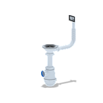 Сифон для умивальника АНІ Грот 3 1/2*40(А0145) з переливом мийки 24013