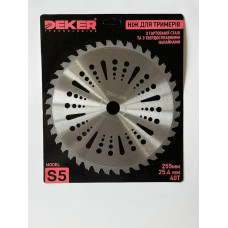 Ніж для мотокоси DEKER S5 гартована сталь 179438