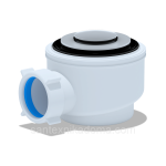 Сифон для душ. піддонів Клік-клак хром E410CEU 29090