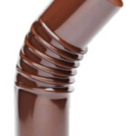 Коліно гофра коричн середнє д100 Україна