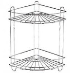 Поличка  в ванну хром 2-ярусна кут. А-плюс 1160 10702 Україна