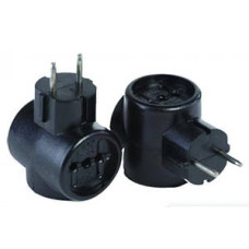 Пятерик-розгалужувач б/з 10А чорний/білий 62-23-32 87614