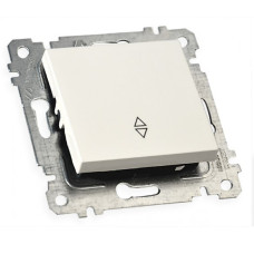 Механізм вимикач 1клав прохідний 10А Mutlusan білий 47-00-66 87206