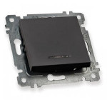 Механізи вимикача 1кл. 10А Mutlusan чорний з індик. 47-04-35