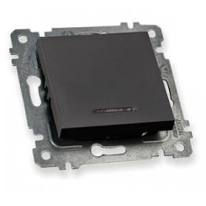 Механізи вимикача 1кл. 10А Mutlusan чорний з індик. 47-04-35