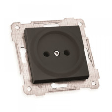 Механізм розетки б/з 16а Mutlusan чорний 47-05-52