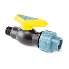 Кран шаровий ПВХ 20х1/2 зовн. 29102