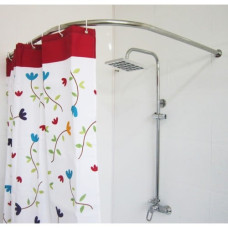 Карниз для ванни 90х90х90 білий кутовий 1500395