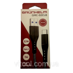 Кабель Type-C 1м GMS-02CLB Grunhelm 68409