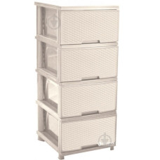 Комод 4 шухляди Алеана Ротанг 15125