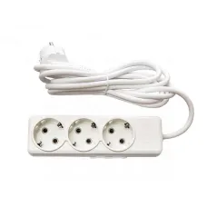 Подовжувач Люксел б/з 5м 3 гнізда 87036