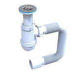 Сифон Тюльпан-ультра+ нерж. випуск LN 02.01 Сантехпласт 27883