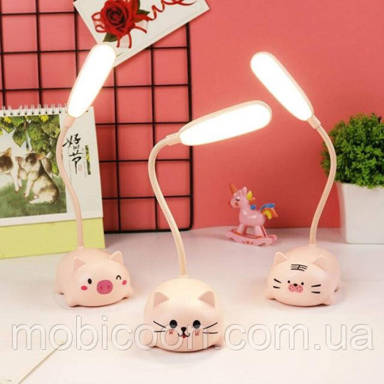 Лампа настільна з акум. LED Pet 3W 250mAh+нічник 85086