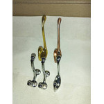 Гачок одинарний литий бронза-хром 3633 15817