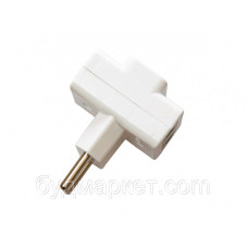 Трійник хрест електричний білий 1013 Luxel