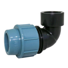 Коліно для труб ПВХ д321/2 внутр різьба