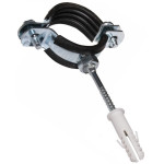 Хомут для труби д26-30 розборной на шпильці Україна