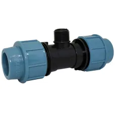 Трійник для труб ПВХ д32/32/3\4 зовн різьба