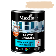 Емаль алкідна високоякісна біла Maxima 0.7 кг Україна