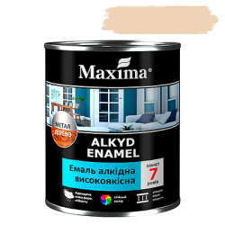 Емаль алкідна високоякісна біла Maxima 0.7 кг Україна