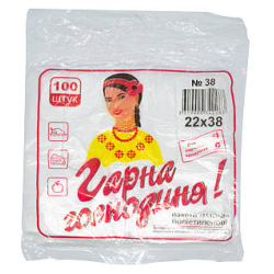 Пакет майка №38 22х38 100шт 1500212 Україна