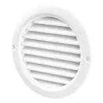 Вентиляційна решітка кругла 125мм з сіткою Домовент 28026