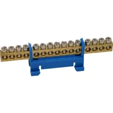 Нульова шина на дін-рейку 15 отв. 39906