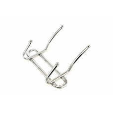 Вішалка 2 гачки хром 1163 А+ 20876 Україна