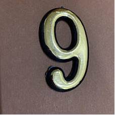 Номерок пластиковий №1-9 FZB 50*30мм 47123