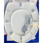 Сидіння для унітазу Нерж кріплення - Магнолія МІКРОЛІФТ 29140