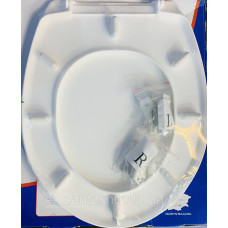 Сидіння для унітазу Нерж кріплення - Магнолія МІКРОЛІФТ 29140