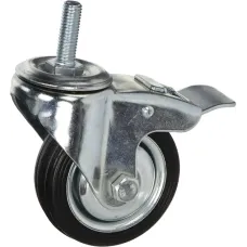 Колесо з гальмом зі штифтом синє д.100мм 47130