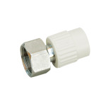 Муфта ППР з вставкою і накид латун гайкою д20х1/2 в/р